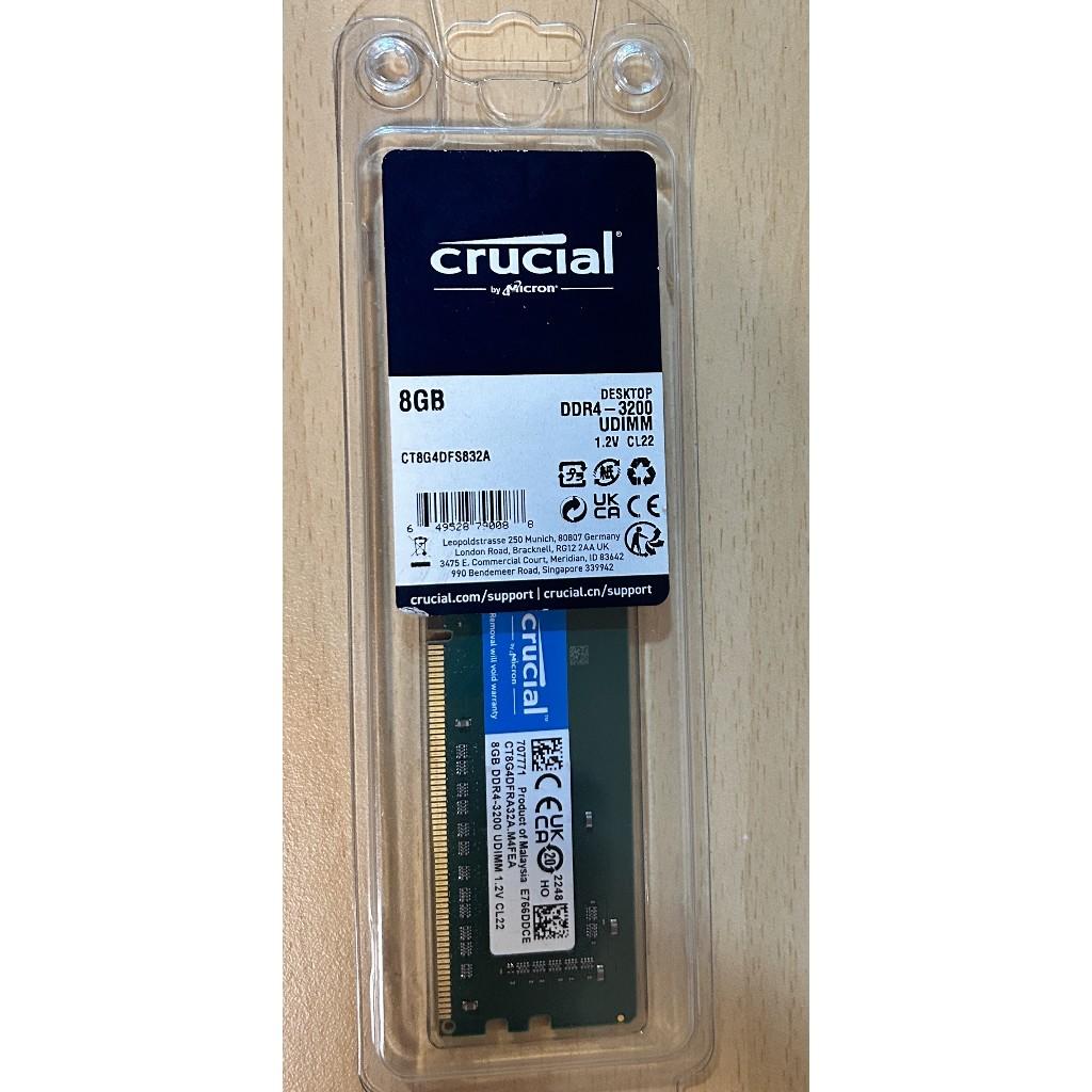 CRUCIAL 8GB DDR4 3200MHz Desktop RAM image 2