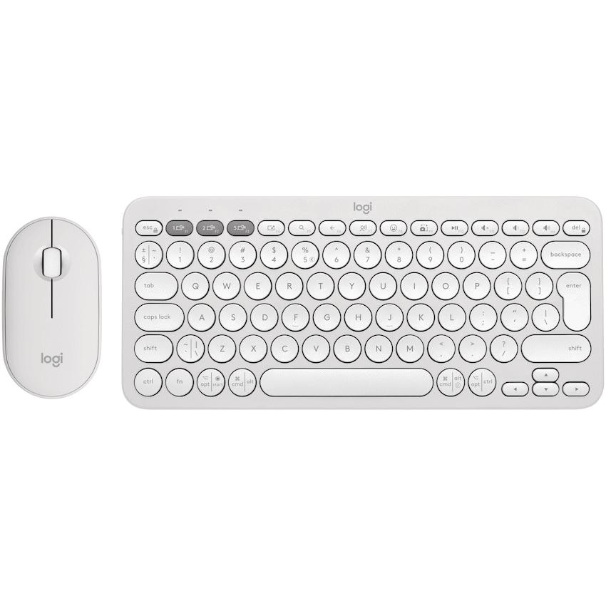 LOGITECH PEBBLE 2 BLUETOOTH KEYBOARD COMBO WHITE image 3