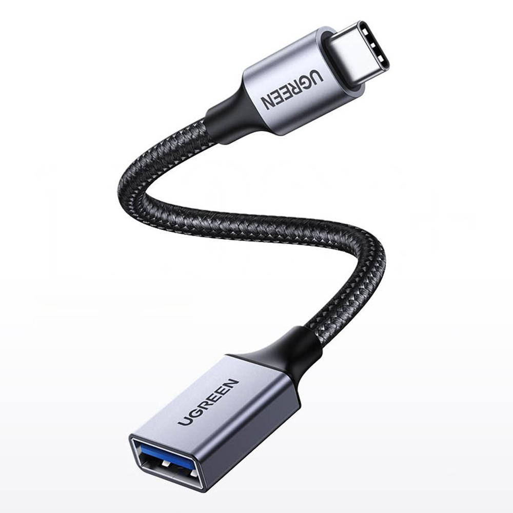 UGREEN US378 USB-C Male to USB 3.0 Female OTG Adapter 0.15m Black image 2