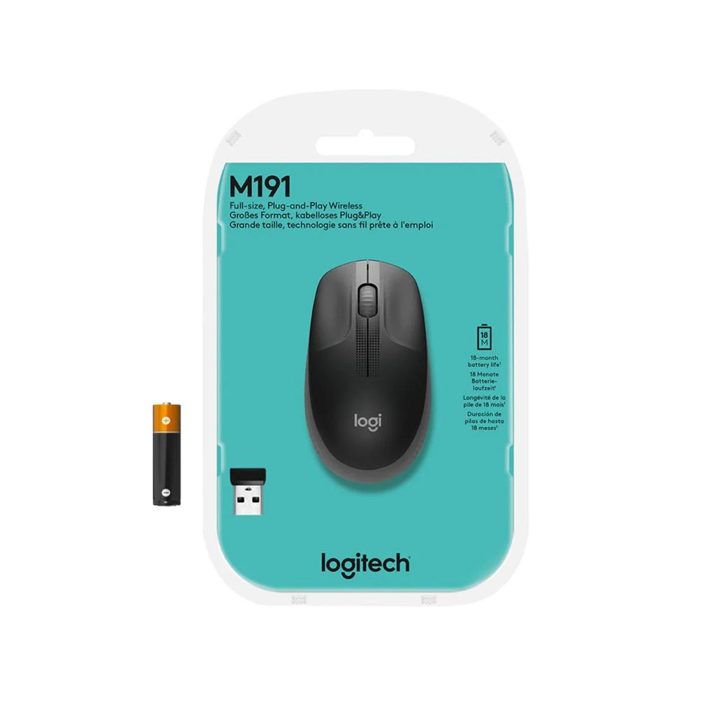 Logitech M191 Full-size wireless mouse - Blue