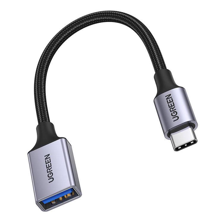 UGREEN US378 USB-C Male to USB 3.0 Female OTG Adapter 0.15m Black