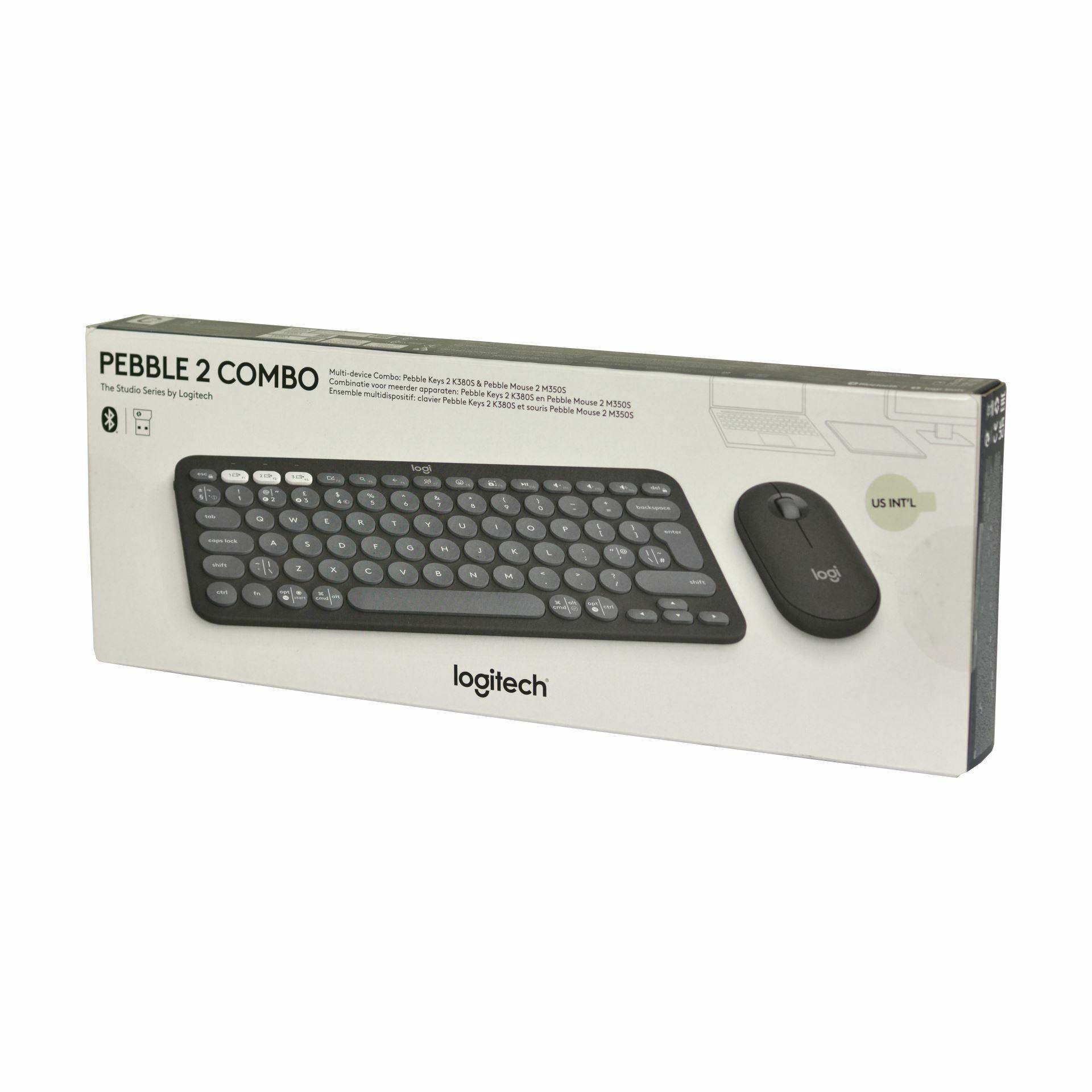 LOGITECH PEBBLE 2 BLUETOOTH KEYBOARD COMBO GRAPHITE image 2