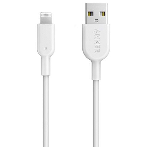 ANKER POWERLINE II WITH LIGHTNING CONNECTOR 3FT WHITE image 2