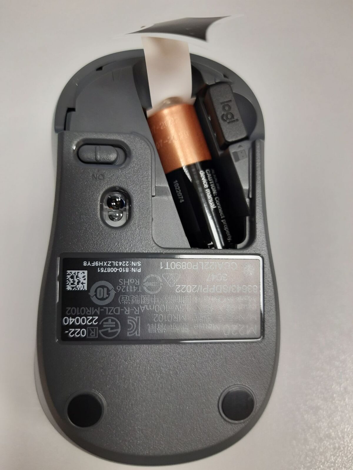 LOGITECH M220 SILENT CHARCOAL MOUSE