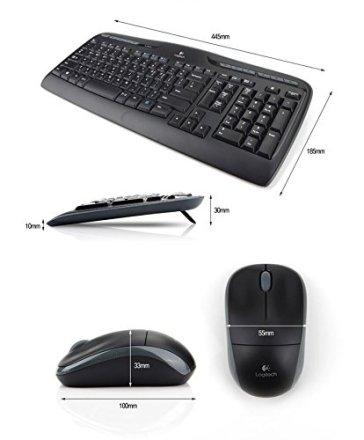 Logitech MK330 Wireless Keyboard & Mouse Combo - Black image 3