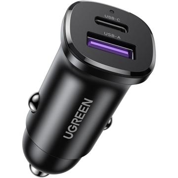 UGREEN EC305 30W CAR Charger WITH 1 USB-C /1* USB A ports image 2