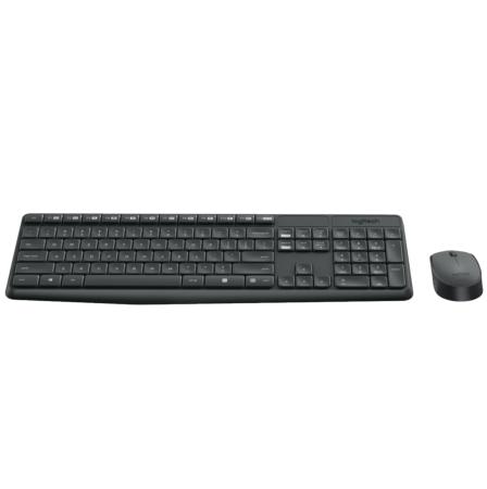 Logitech MK235 Wireless Keyboard + Mouse - Black image 3