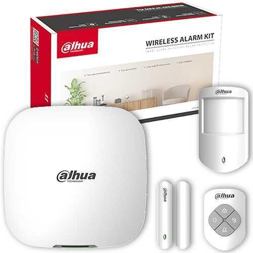 Dahua DHI-ART-ARC3000H-03-W2 wireless alarm security kit-Two-way wireless communication,Desktop or wall mount, 12m detection range, Dual connectivi...