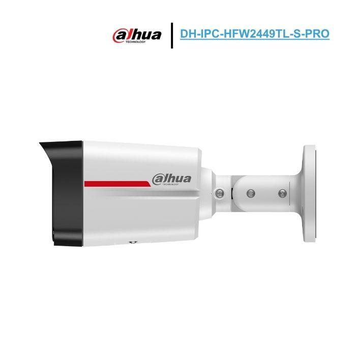 DAHUA DH-HFW2449TL-S-PRO BULLET 4MP (6 mm) Fixed-focal Bullet Wizcolor Network Camera, 12 VDC/PoE  power supply, Supports motion detection, video t... image 2