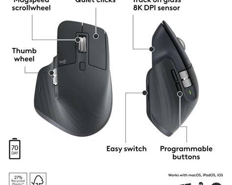 LOGITECH MX MASTER 3S BLUETOOTH EDITION MOUSE (PERFORMANCE) image 3