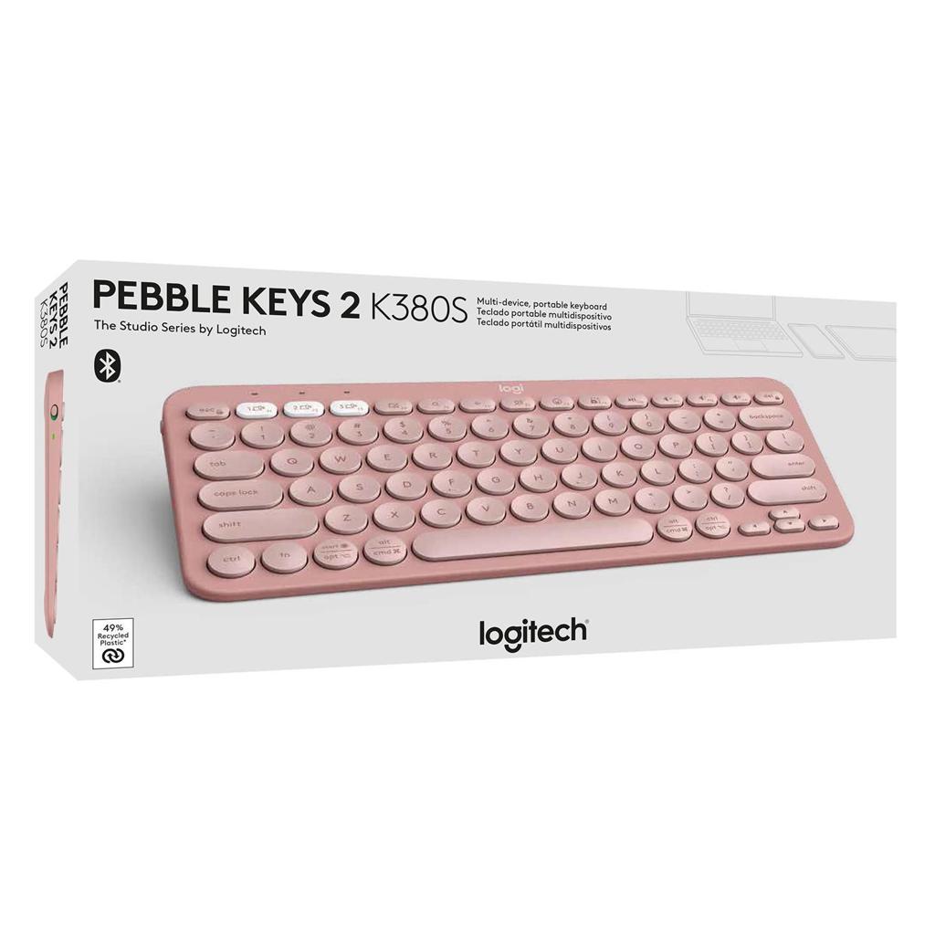 LOGITECH PEBBLE KEYS2 K380S ROSE