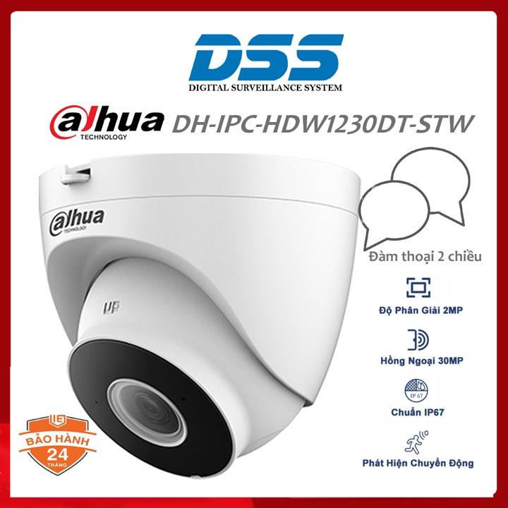 IPC‑HDW1230DT‑STW (Wi‑Fi Eyeball) 2MP Network Camera, RJ45 Ethernet & wifi connectivity, 2 MP (1920 × 1080) @ up to 25/30 fps,Day/Night Mode: Auto...