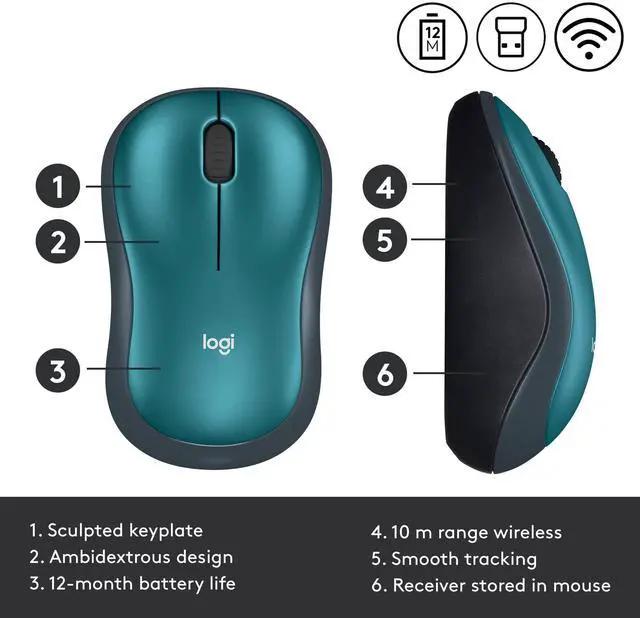 Logitech M185 Wireless Mouse - Blue image 4