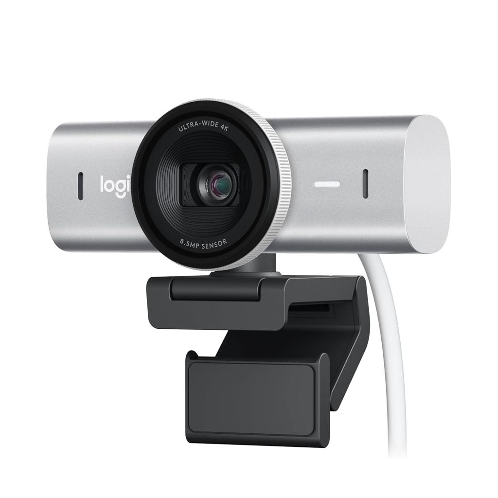LOGITECH MX BRIO 4K ULTRA HD WEBCAM (PALE GREY) image 3