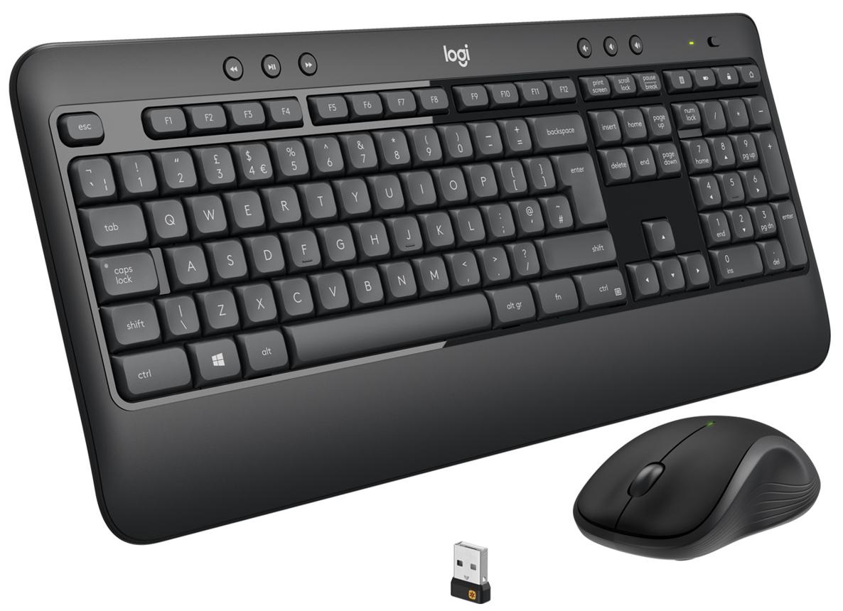 Logitech MK540 Advanced Wireless Keyboard and Mouse Combo-Black image 2